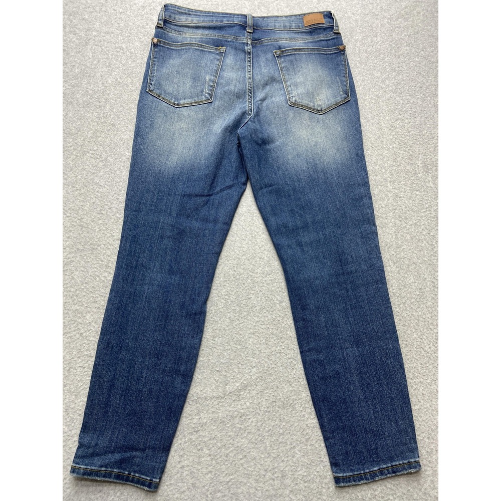 Judy Blue Jeans Womens 30 Relaxed Fit Distressed Ripped Denim Stretch Casual Pan - Picture 12 of 13